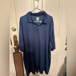 Callaway Men’s Navy Blue Dotted Performance Polo